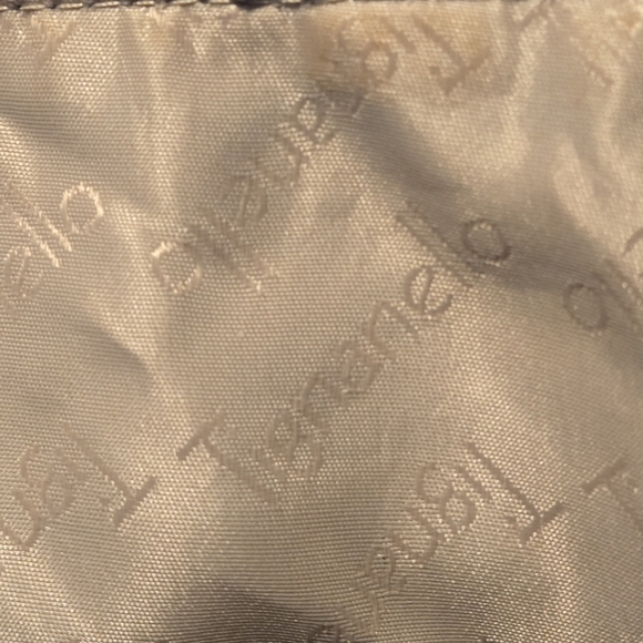 Tignanello Light Blue-Gray Genuine Leather Handbag Outer Zippered Pouch Pockets - Picture 9 of 16